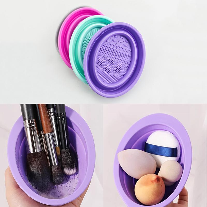 Cosmetic Sponge - Мягкая силиконовая кисточка для макияжа, складная