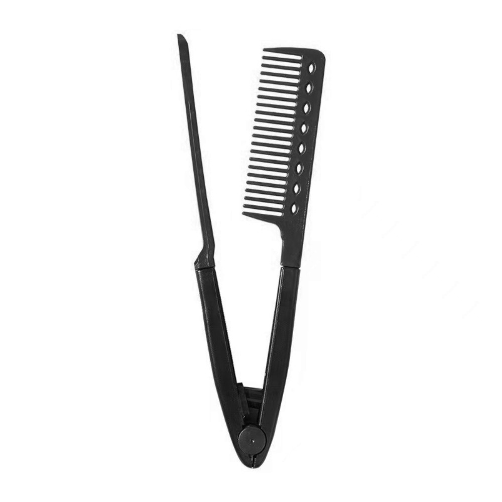 Hair Curling Wand - 1 шт. Складная V-образная расческа-выпрямитель для