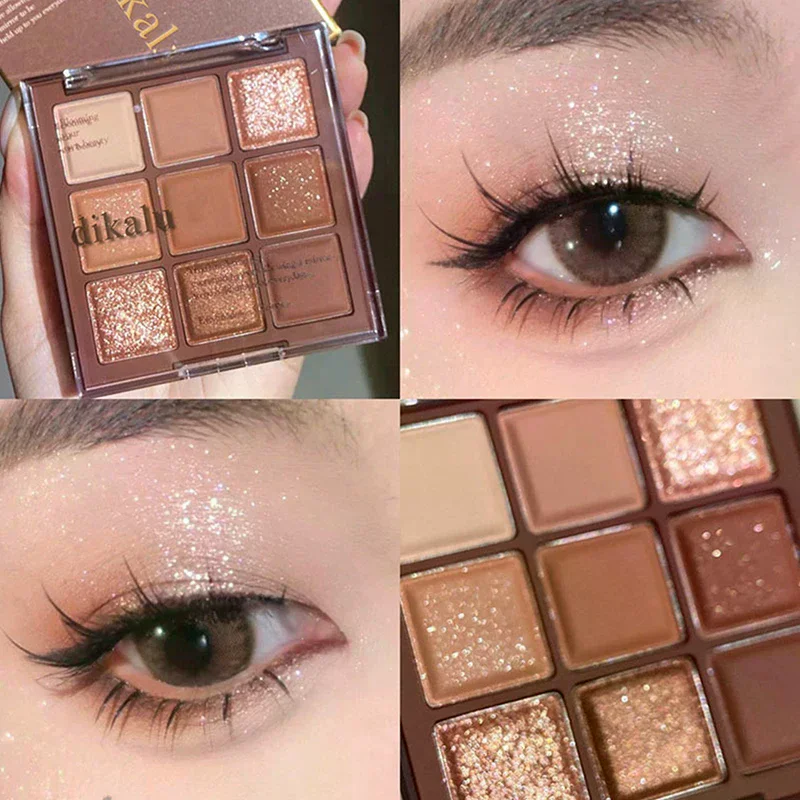 Eyeshadow Glitter Pigment - Палетка теней для век DIKALU 9