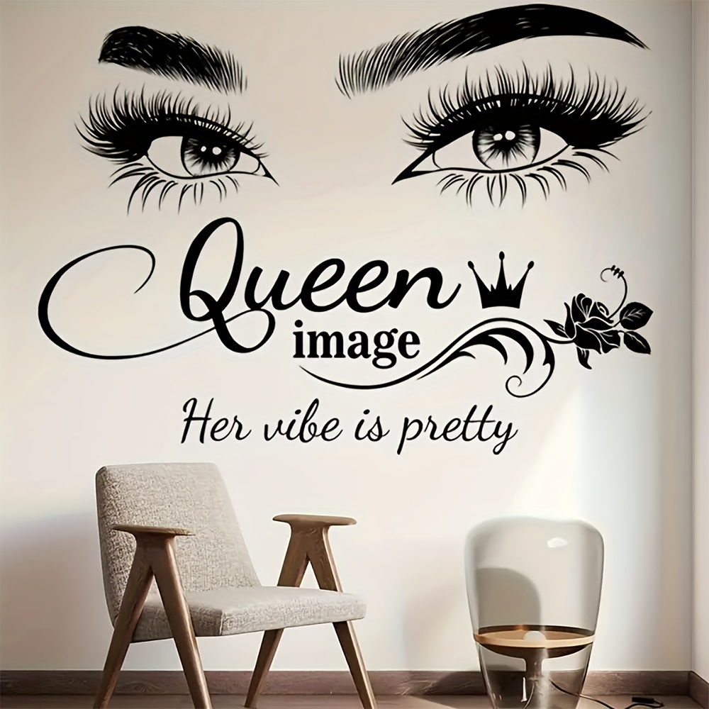 Beauty And Makeup Studio - 2 шт. элегантных наклеек на стену