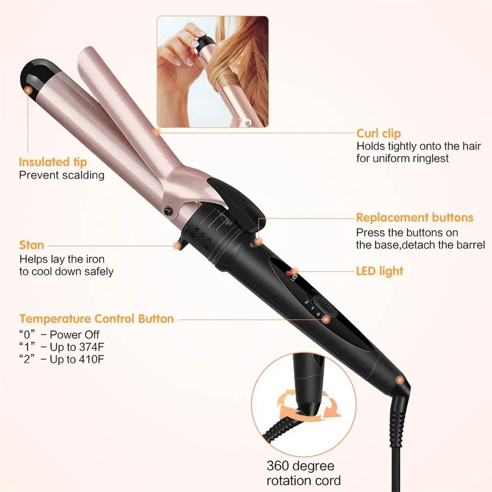 Профессиональные салонные щипц – обзор и цена Hair Curling Wand