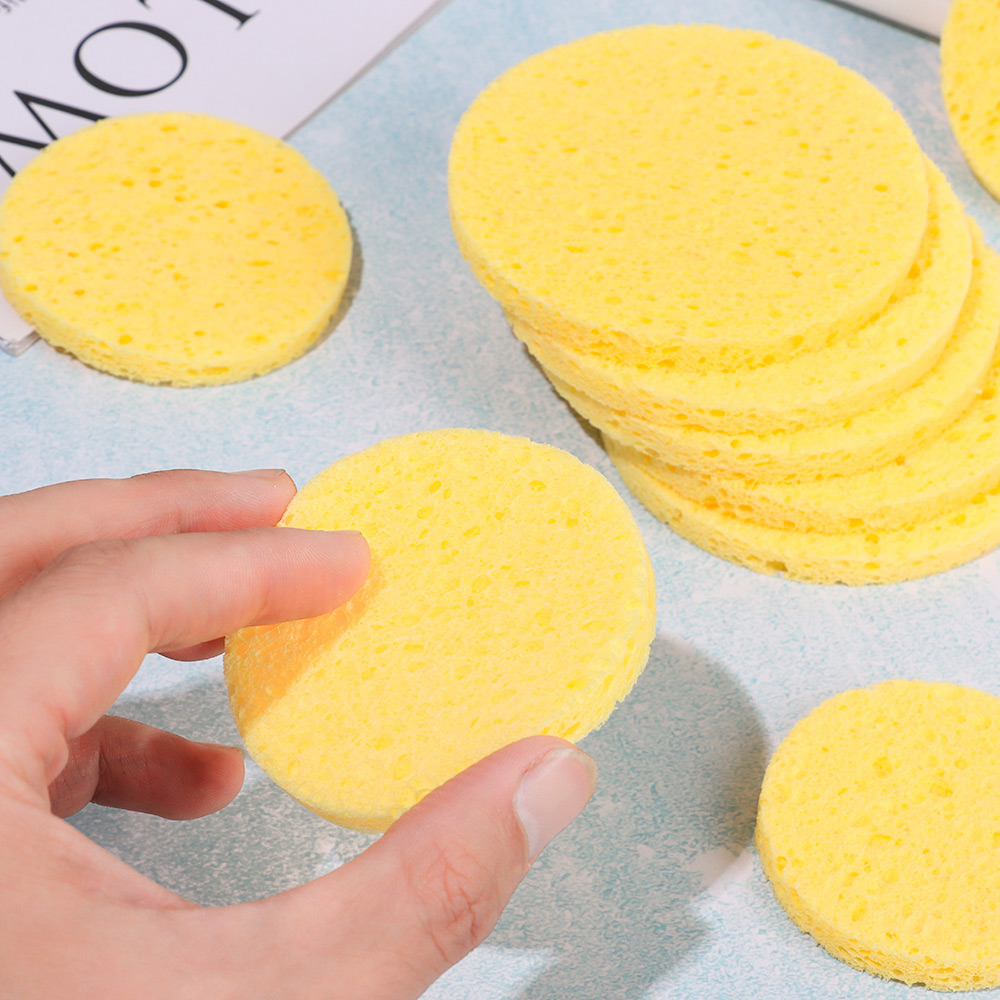 10 шт. 6-9 см желтый круглый и – обзор и цена Cosmetic Sponge